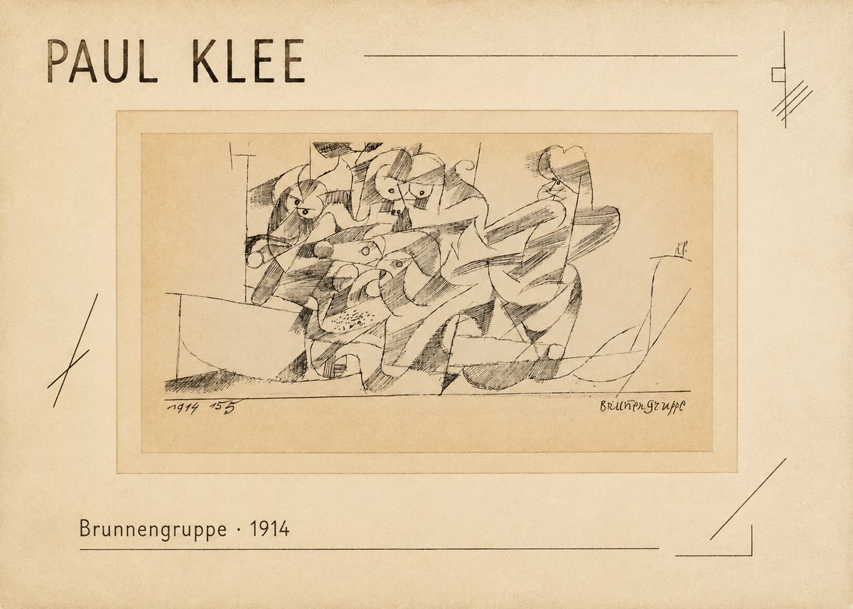 Paul Klee Brunnengruppe No2 - Poster