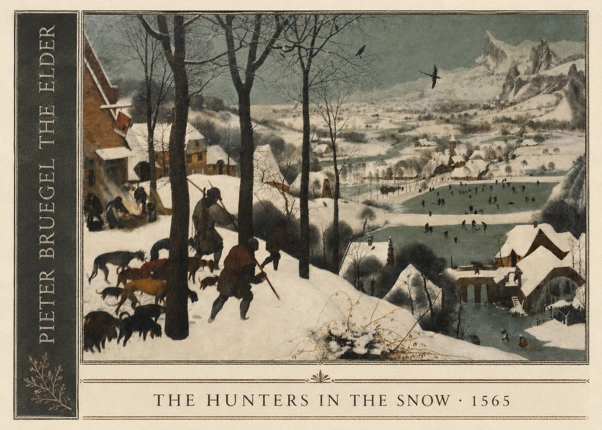 Pieter Bruegel The Hunters in the Snow II No2 - Poster