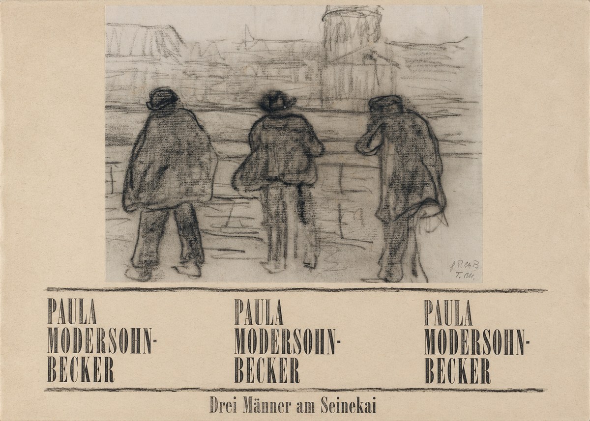 Paula Modersohn-Becker Drei Männer Am Seinekai No6 - Poster