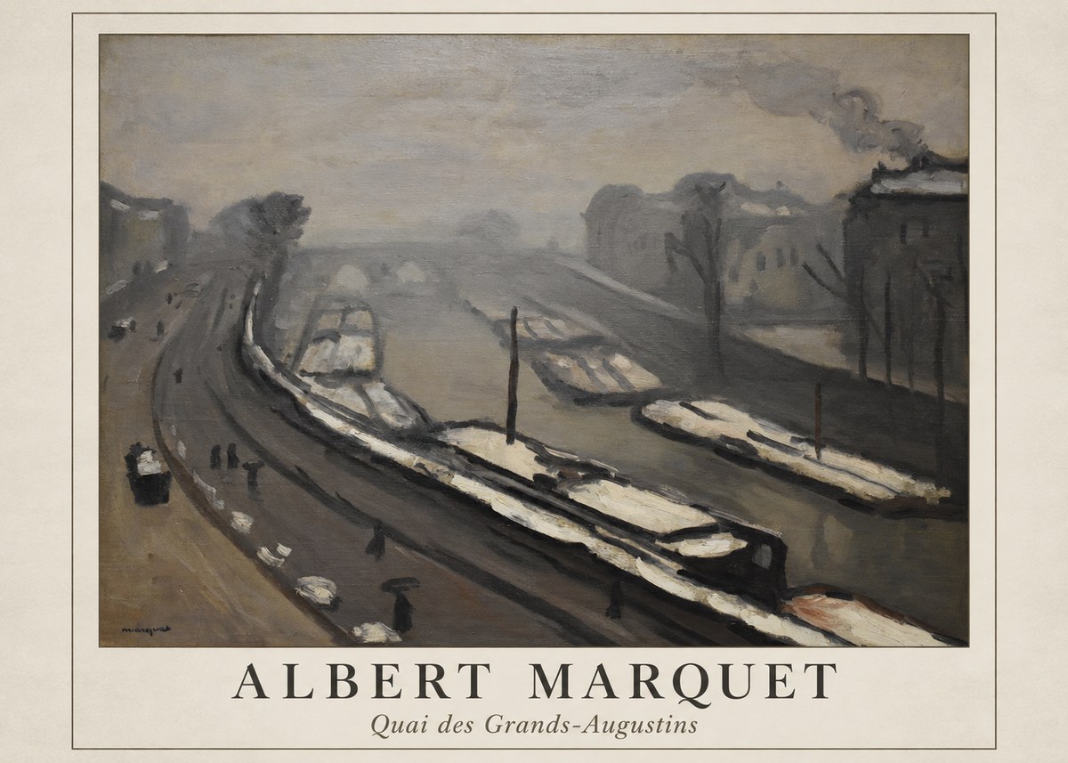 Albert Marquet Quai Des Grands-augustins No1 - Poster