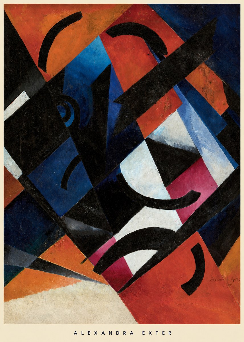 Alexandra Exter Abstract Composition No5 - Poster