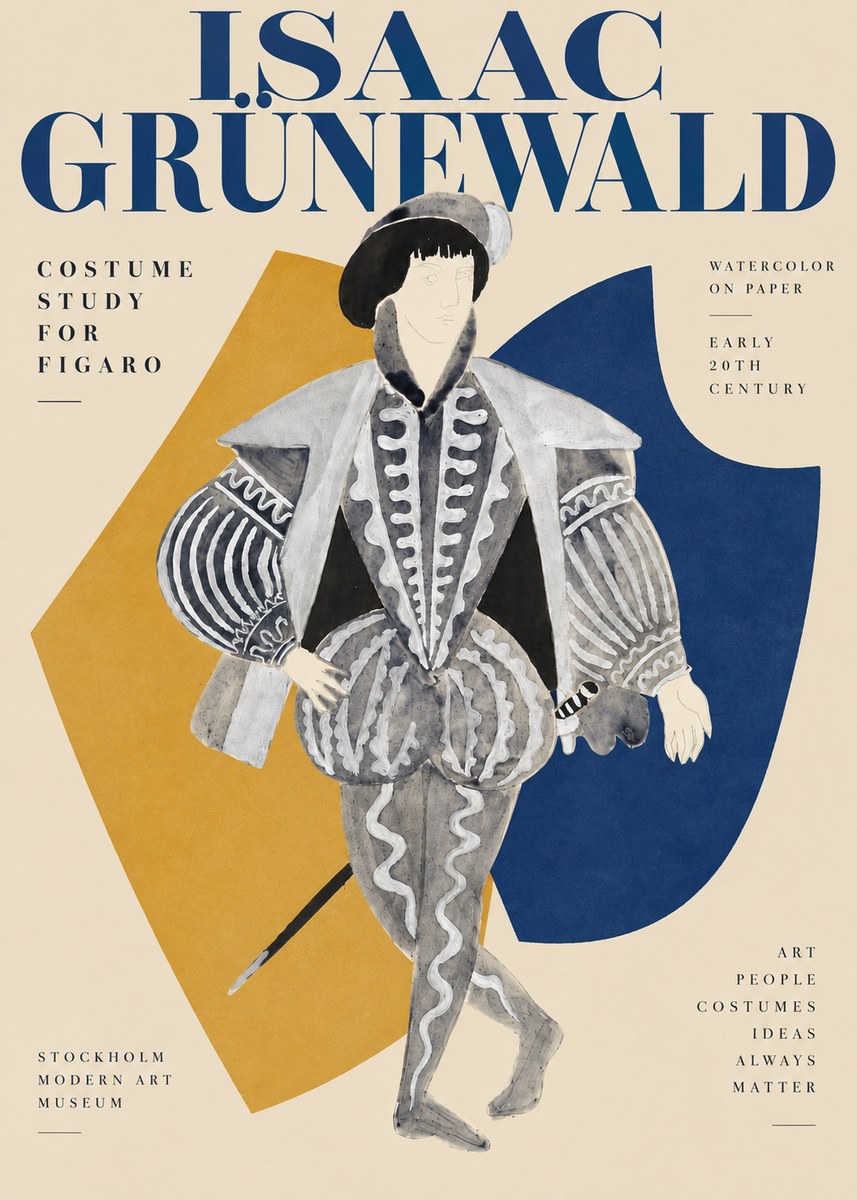 Isaac Grünewald Figaro II No3 - Poster