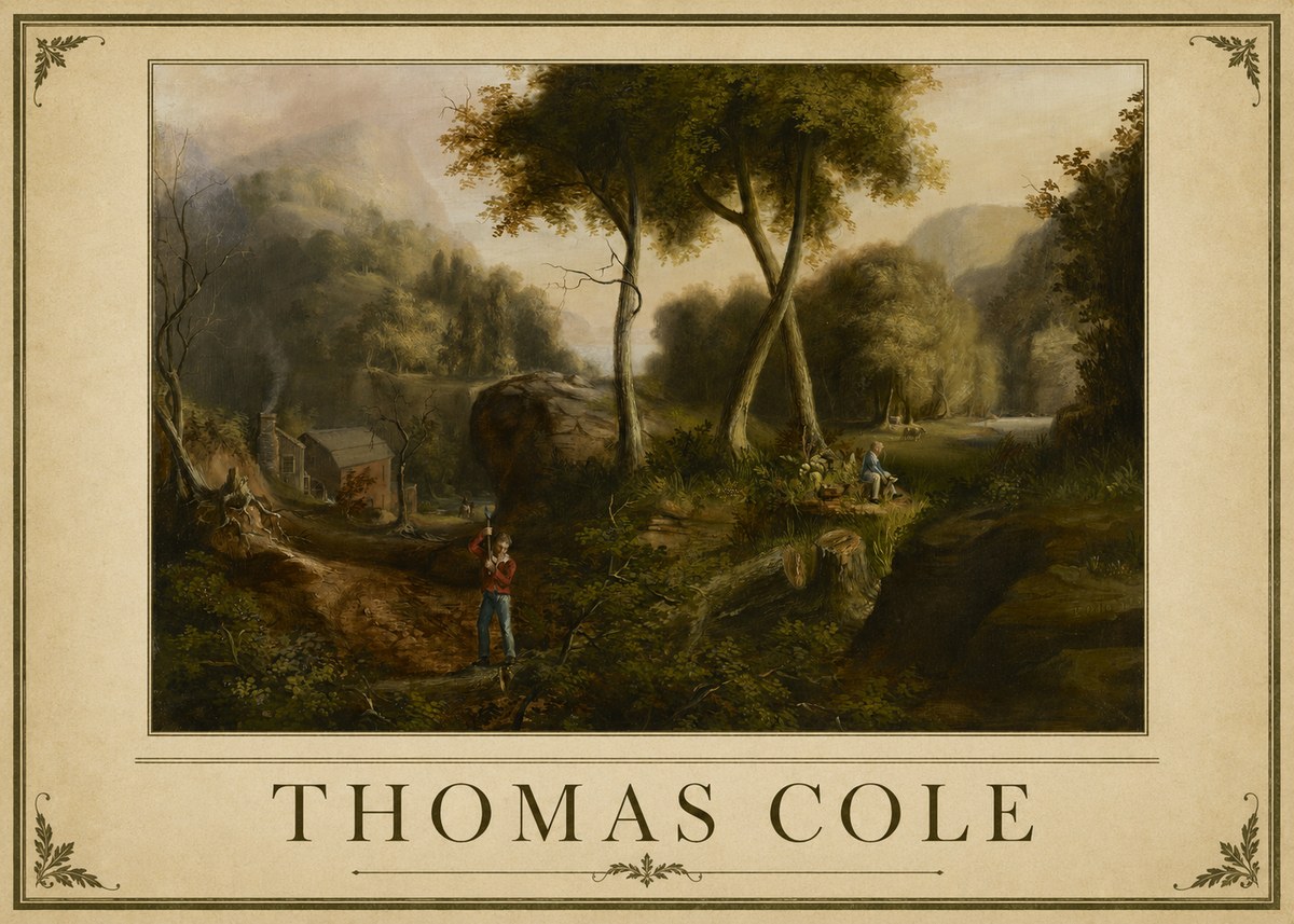Thomas Cole The Hunter's Return I No1 - Poster