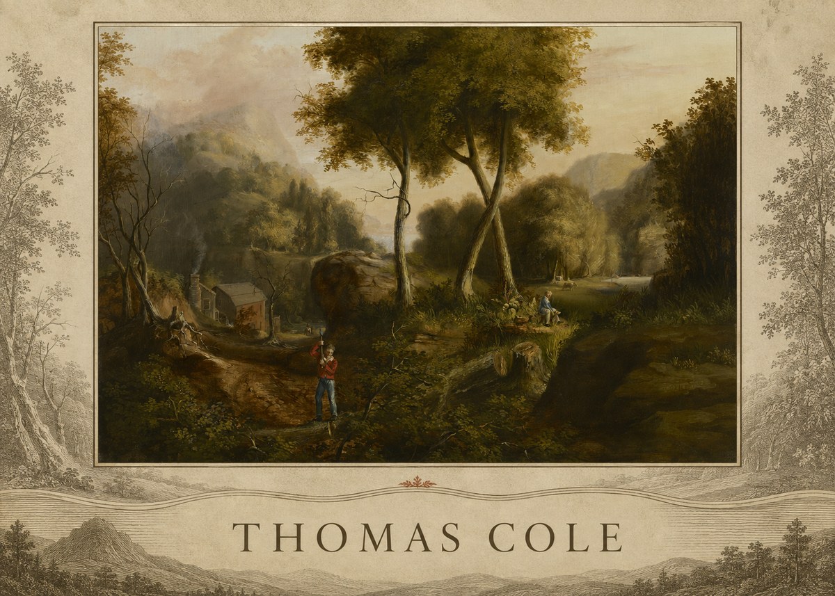 Thomas Cole The Hunter's Return I No3 - Poster