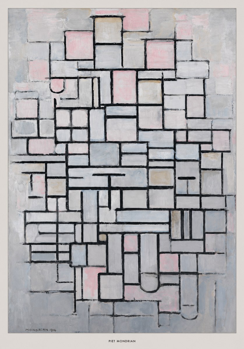 Piet Mondrian Composition No. Iv • 1914 No6 - Poster