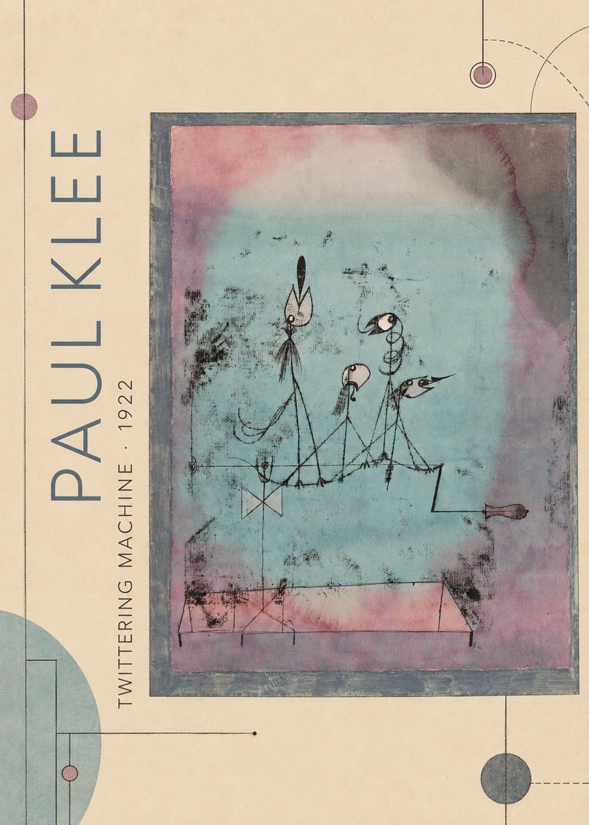 Paul Klee Twittering Machine No2 - Poster