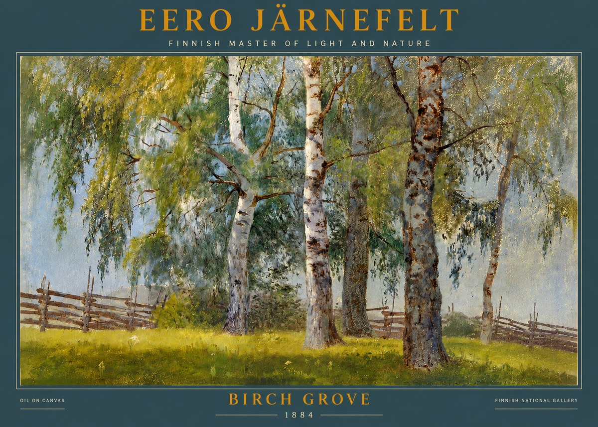 Eero Järnefelt Birch Grove No4 - Poster