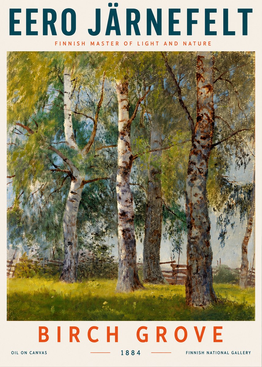 Eero Järnefelt Birch Grove No5 - Poster