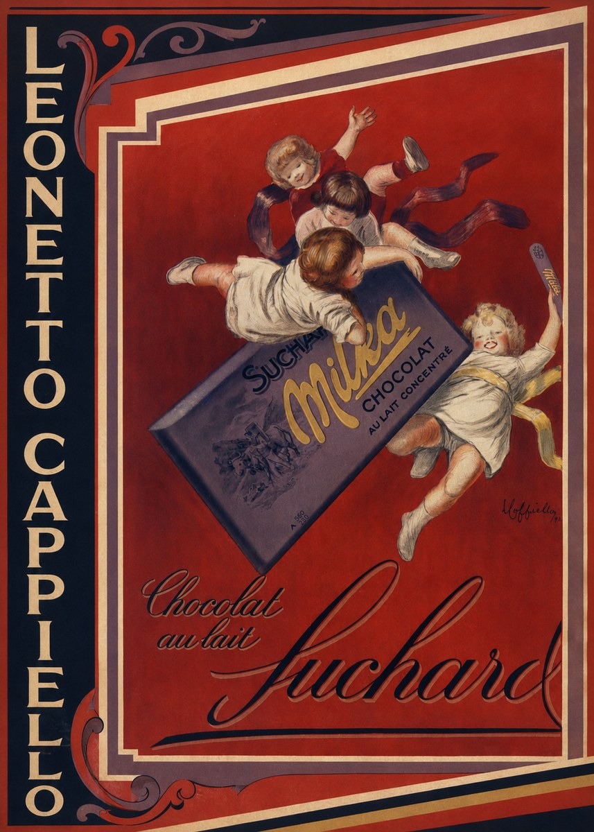 Leonetto Cappiello Suchard Milka Chocolat No2 - Poster