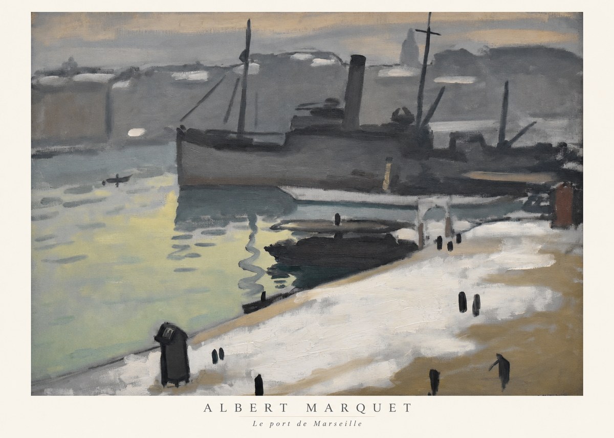 Albert Marquet Le Port De Marseille II No6 - Poster