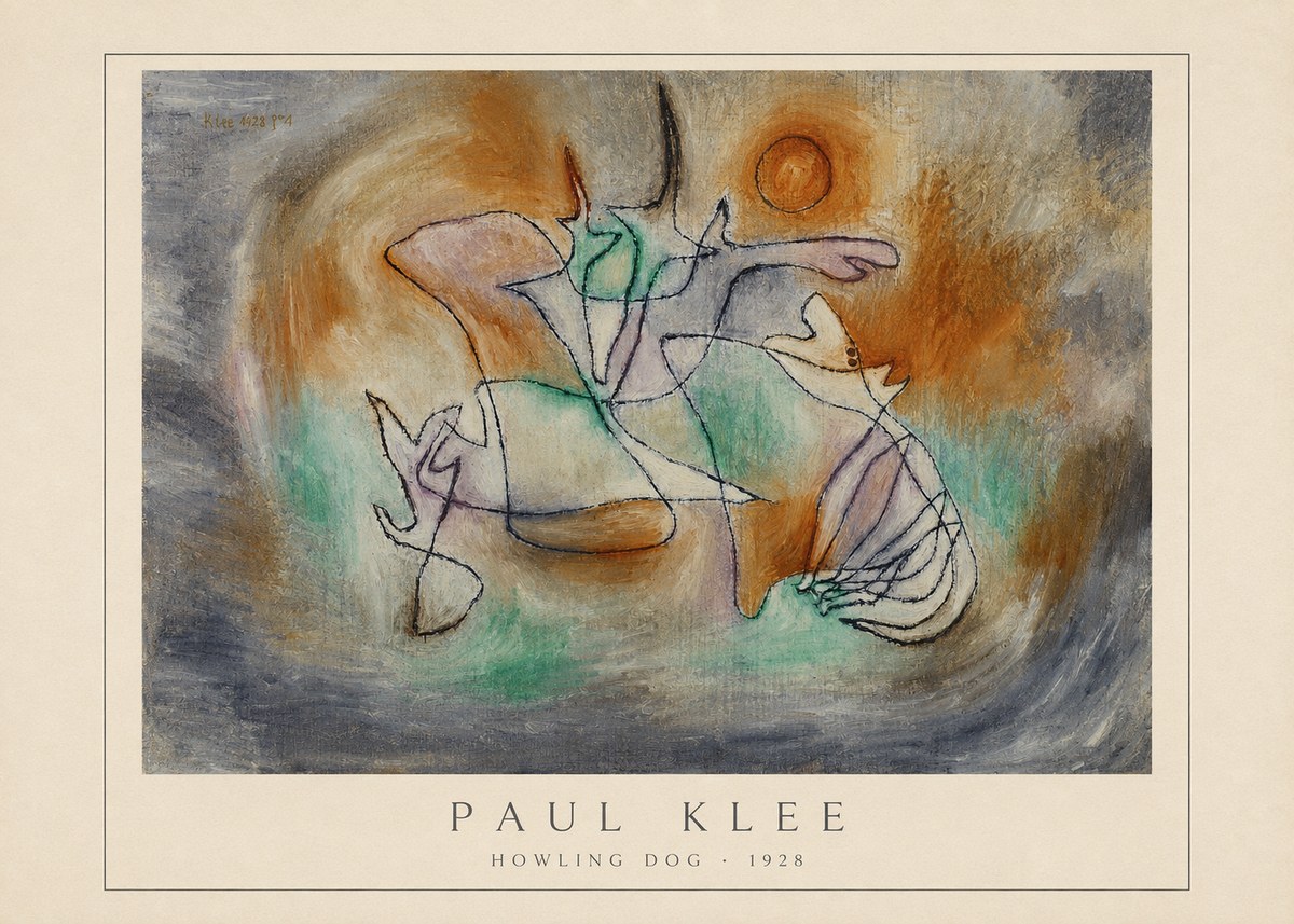 Paul Klee Howling Dog No4 - Poster