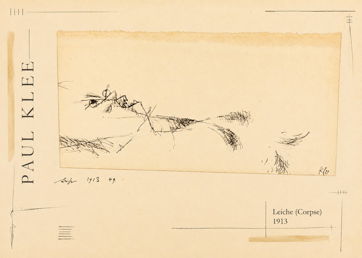 Paul Klee Leiche (Corpse) No2 - Poster