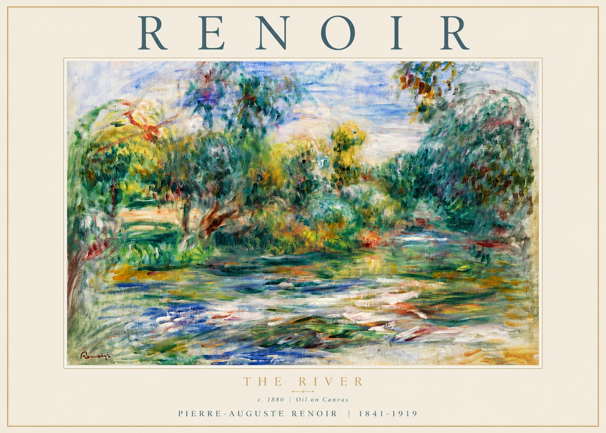 Renoir The River No5 - Poster