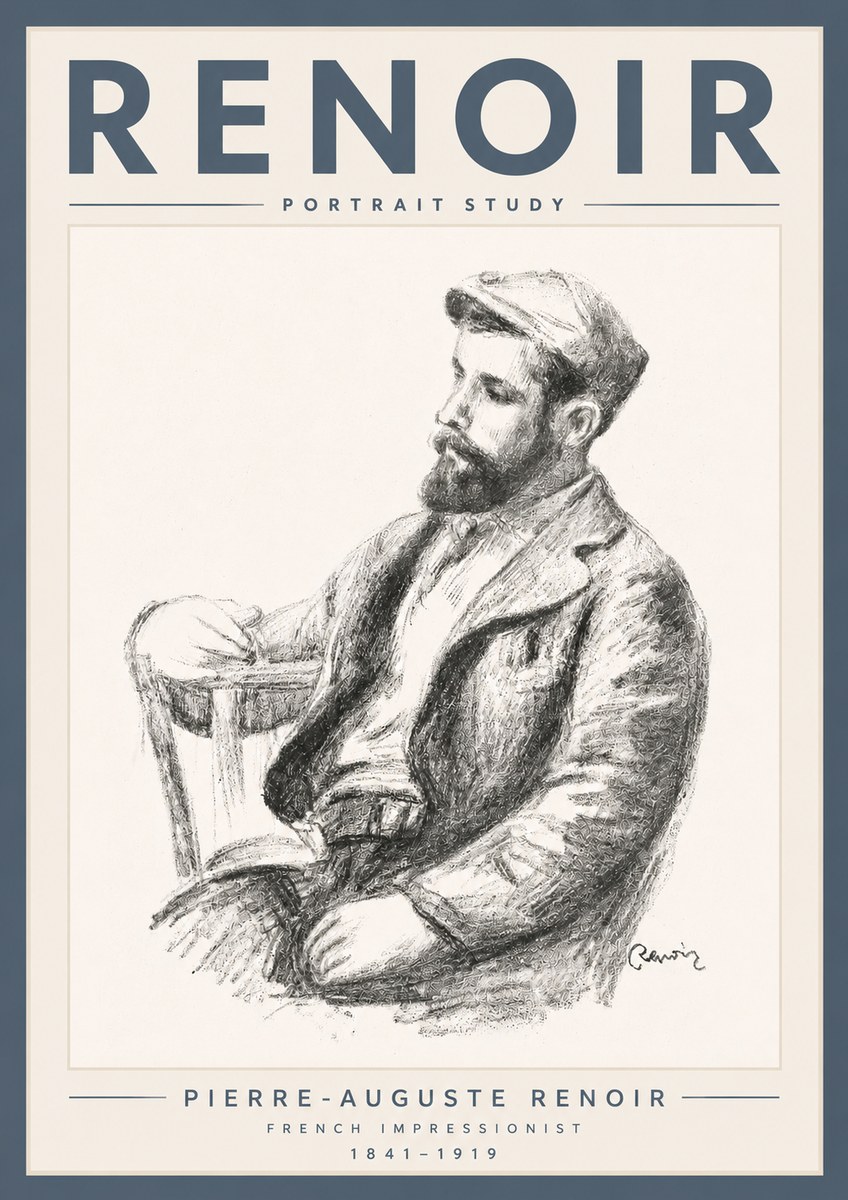 Renoir Portrait Study II No5 - Poster