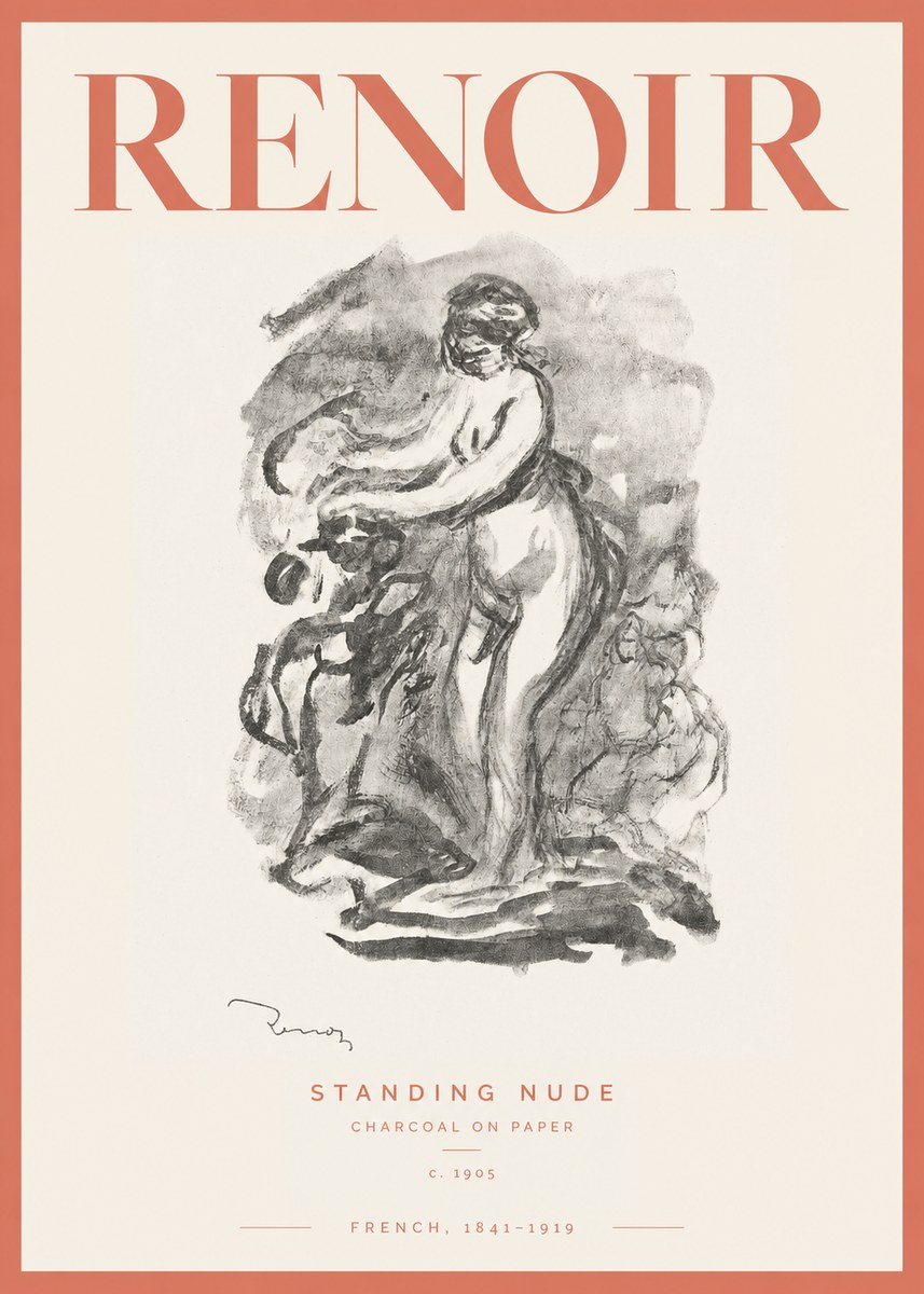 Renoir Standing Nude No2 - Poster