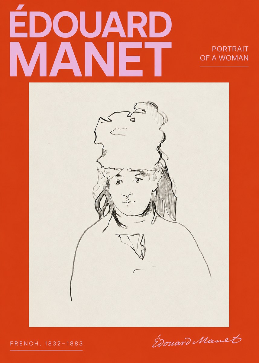 Édouard Manet Portrait of a Woman No2 - Poster