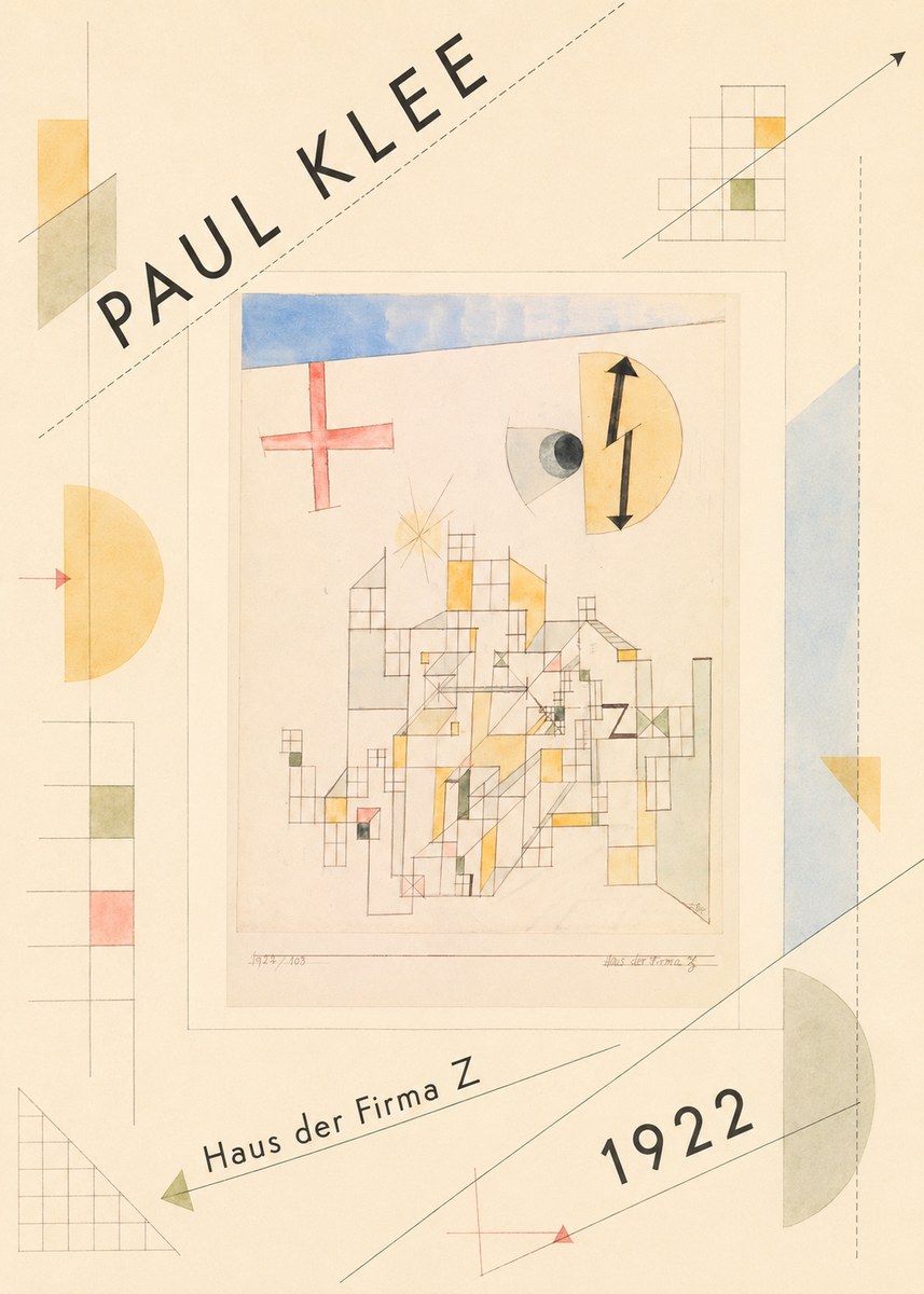 Paul Klee Haus Der Firma Z No3 - Poster