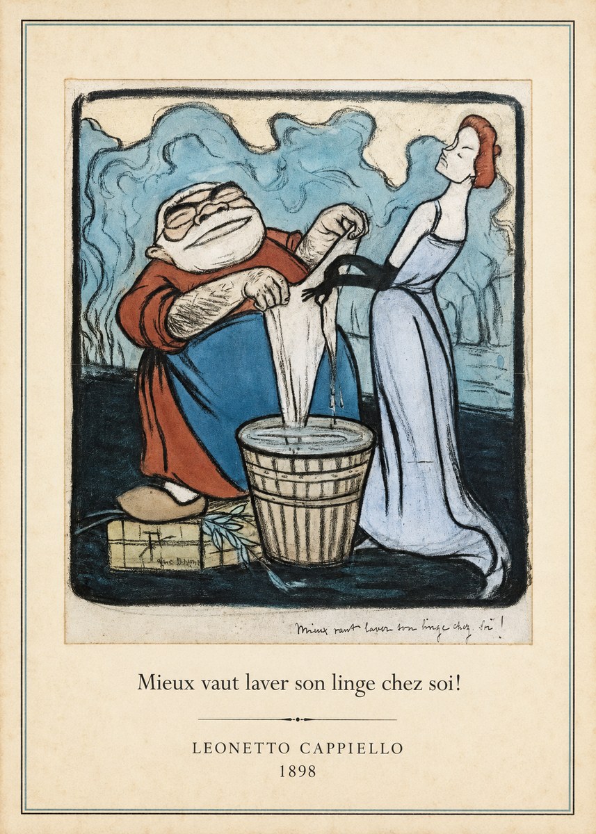 Leonetto Cappiello Mieux Vaut Laver Son Linge Chez Soi! No4 - Poster