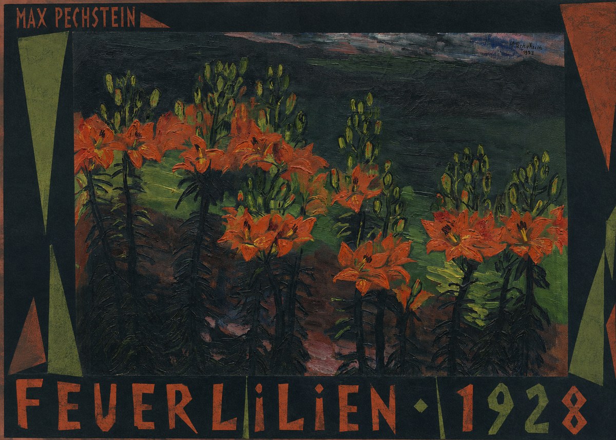 Max Pechstein Feuerlilien No5 - Poster