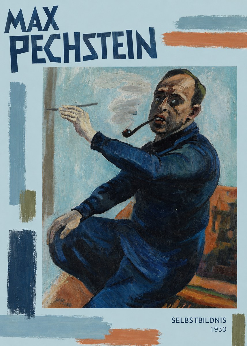 Max Pechstein Selbstbildnis No3 - Poster