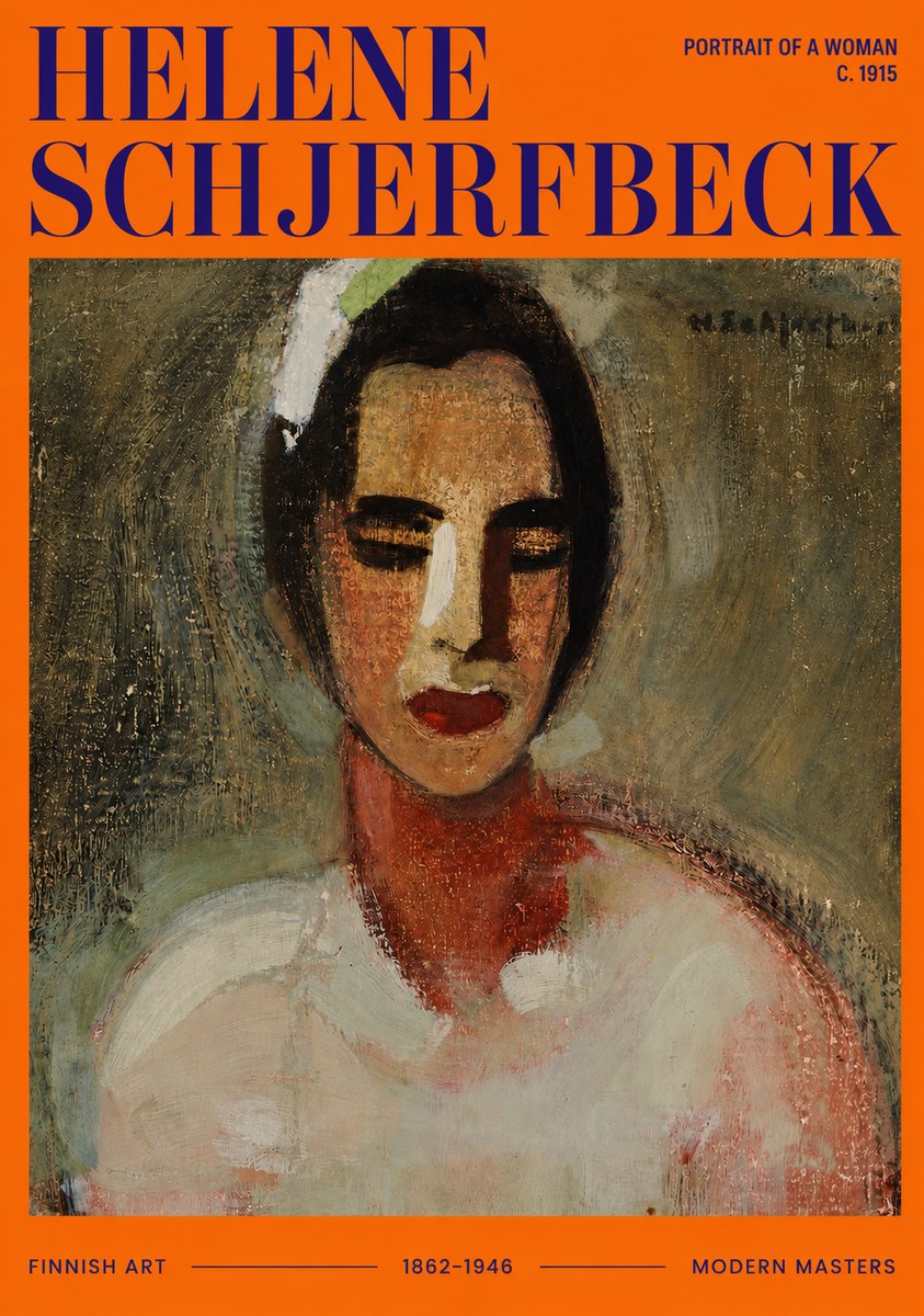 Helene Schjerfbeck Portrait of a Woman III No3 - Poster