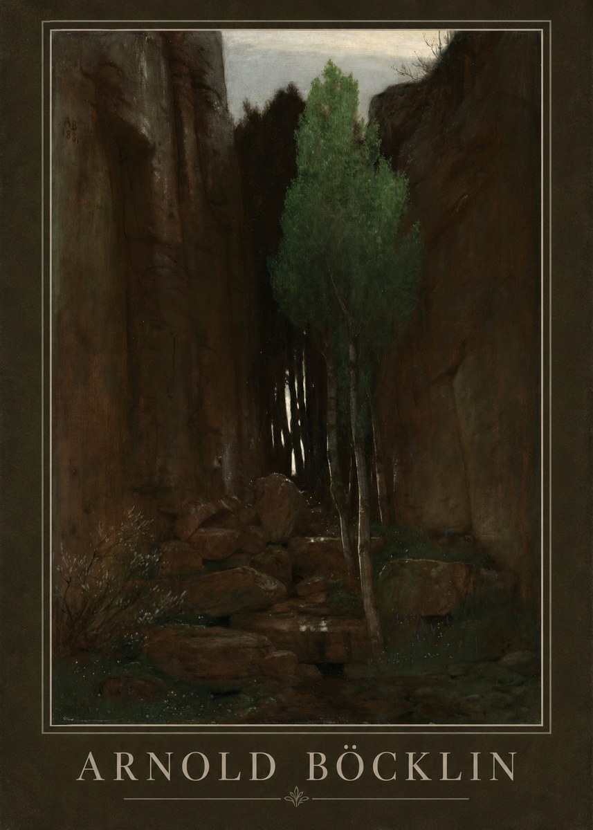 Arnold Böcklin Sacred Grove II No1 - Poster