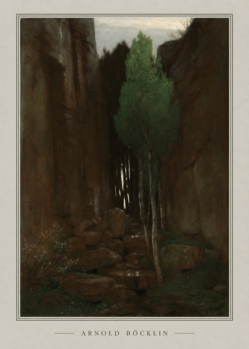 Arnold Böcklin Sacred Grove II No4 - Poster