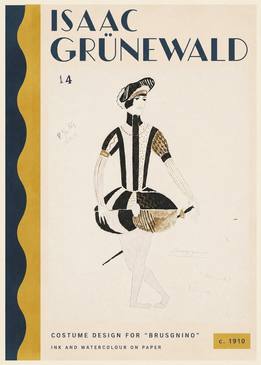 Isaac Grünewald Costume Design IX No3 - Poster