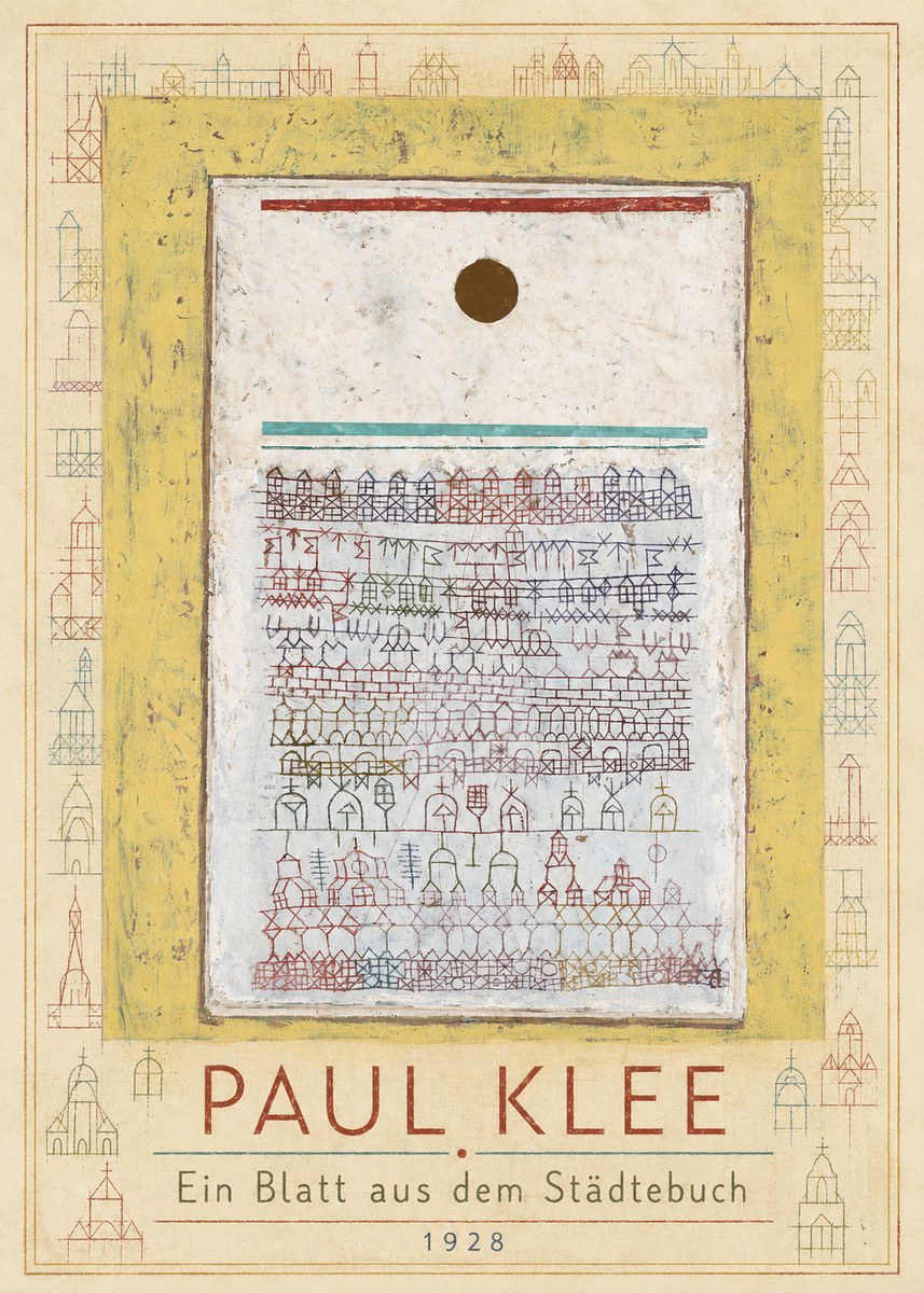 Paul Klee Ein Blatt Aus Dem Städtebuch No1 - Poster
