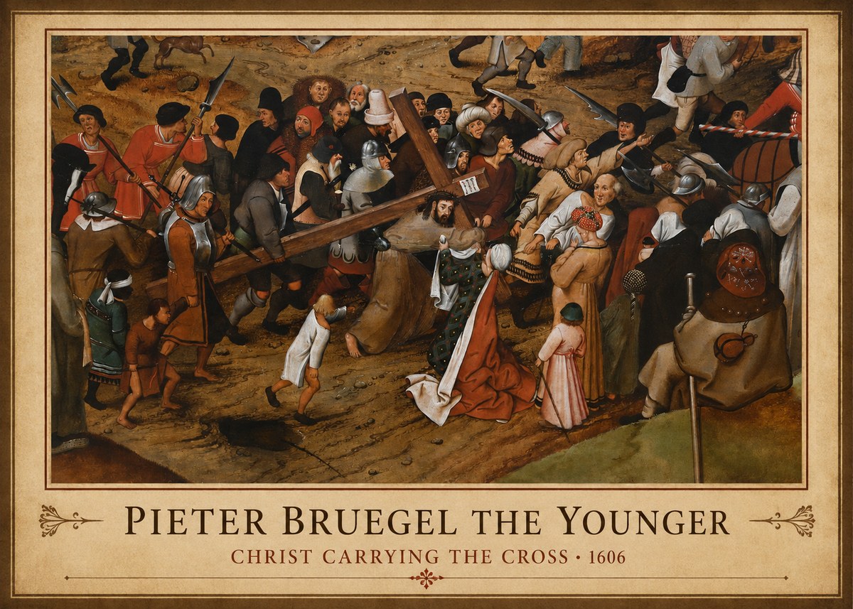 Pieter Bruegel Christ Carrying the Cross II No1 - Poster