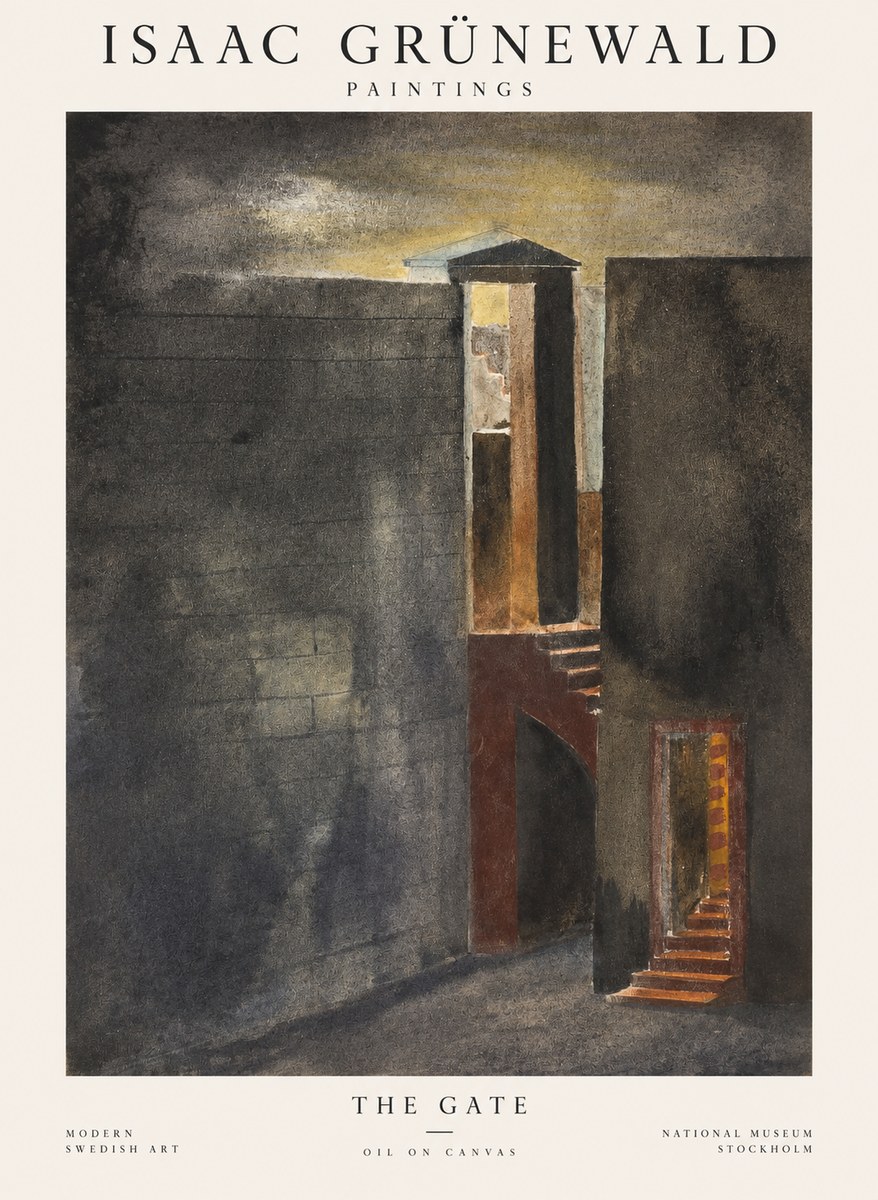 Isaac Grünewald Architectural Fantasy No2 - Poster