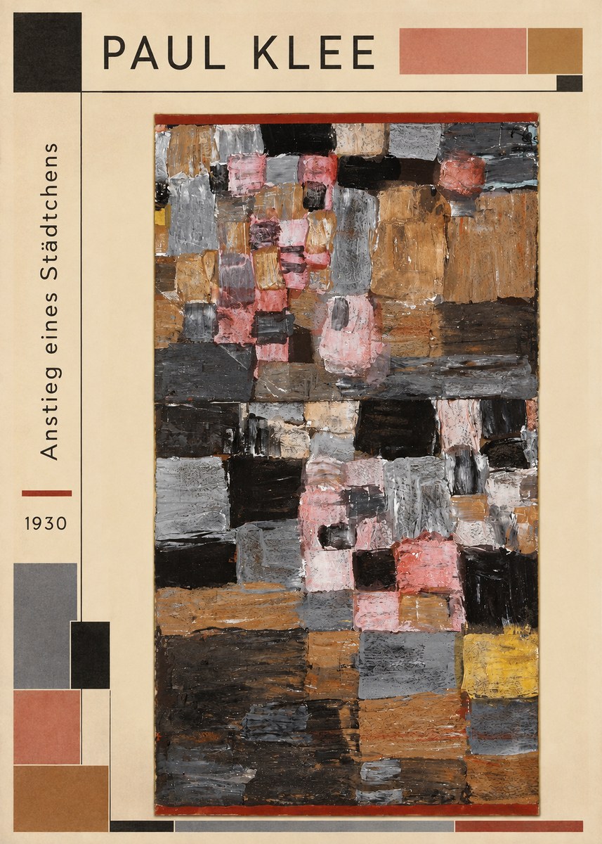Paul Klee Anstieg Eines Städtchens No2 - Poster