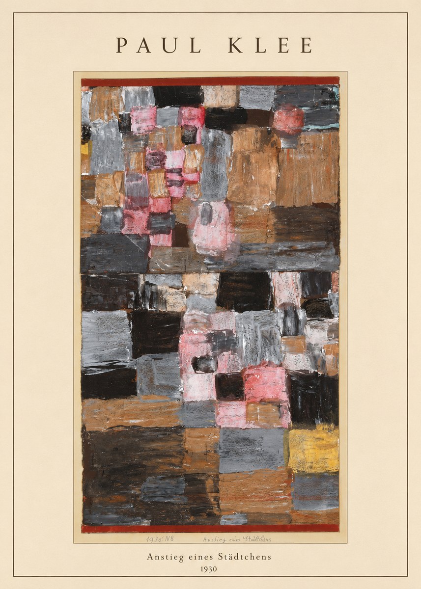 Paul Klee Anstieg Eines Städtchens No4 - Poster