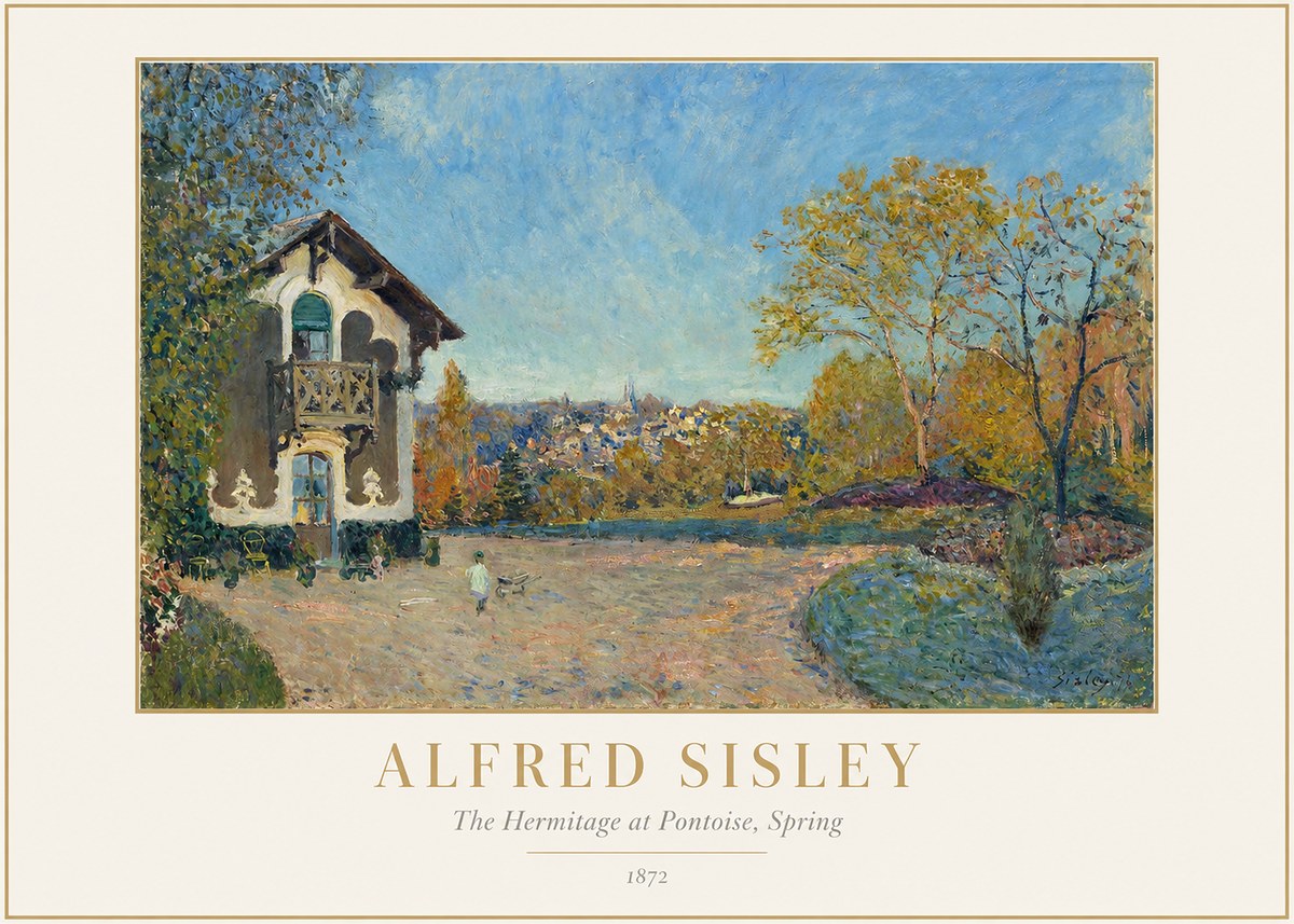 Sisley The Hermitage at Pontoise, Spring No1 - Poster