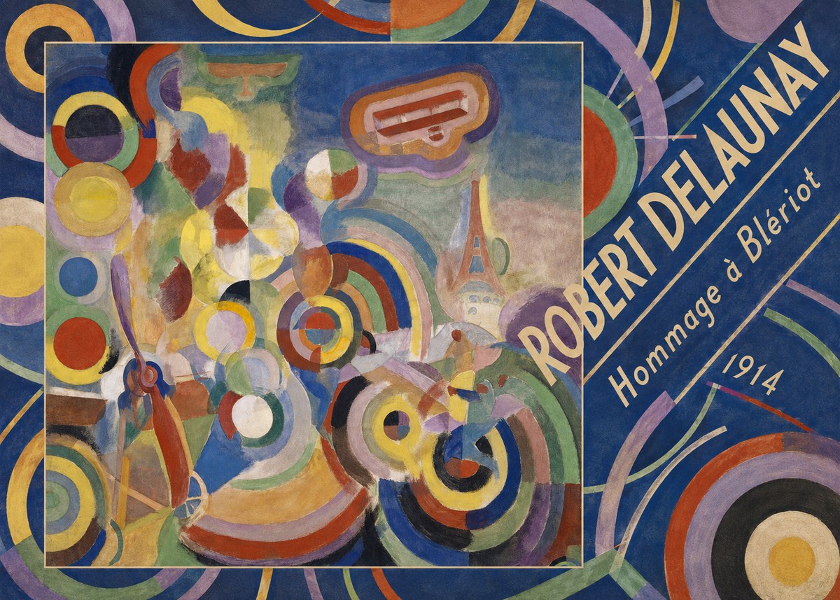 Robert Delaunay Hommage À Blériot 1914 No5 - Poster