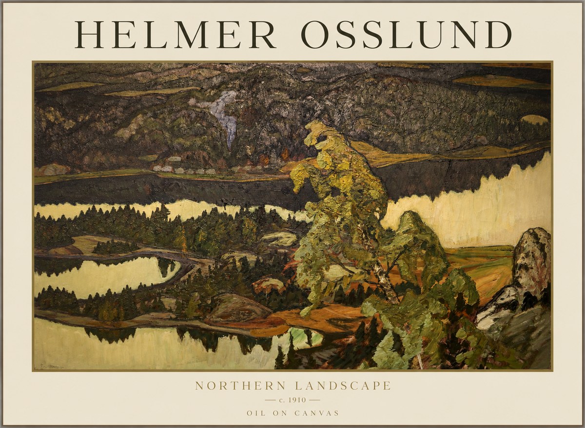 Helmer Osslund Northern Landscape No1 - Poster