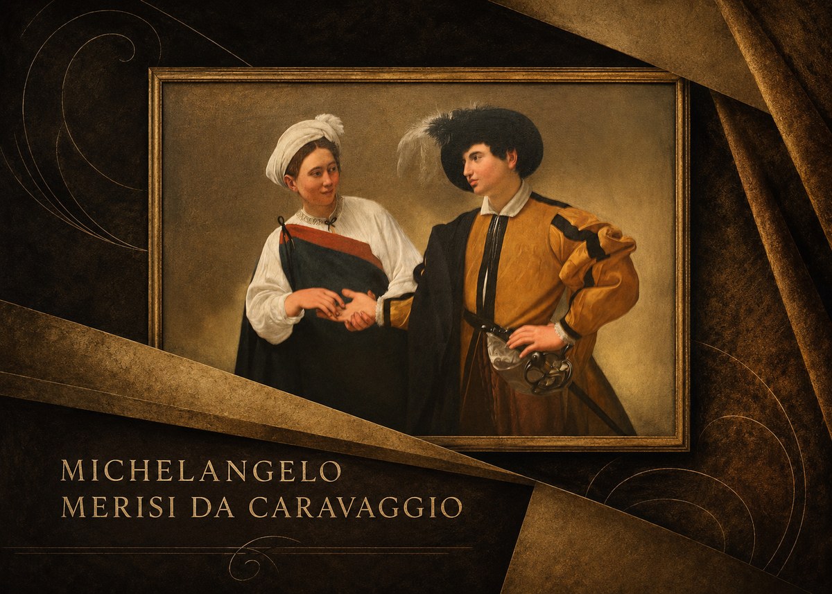 Michelangelo Merisi da Caravaggio The Cardsharps IV No4 - Poster