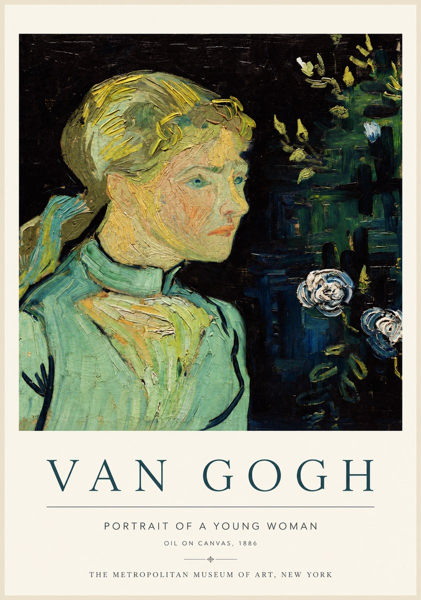 Van Gogh Portrait of a Young Woman No3 - Poster