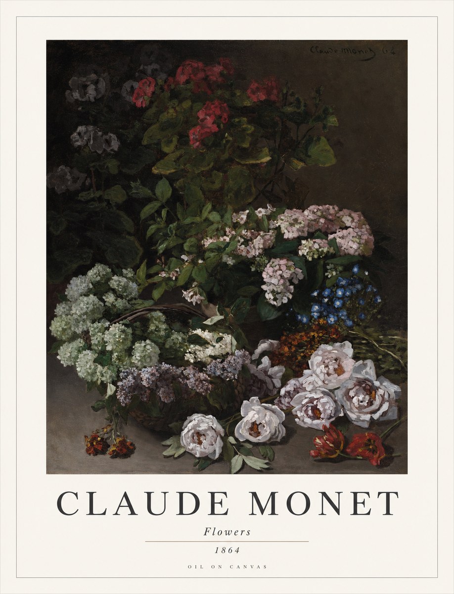 Monet Flowers No1 - Poster