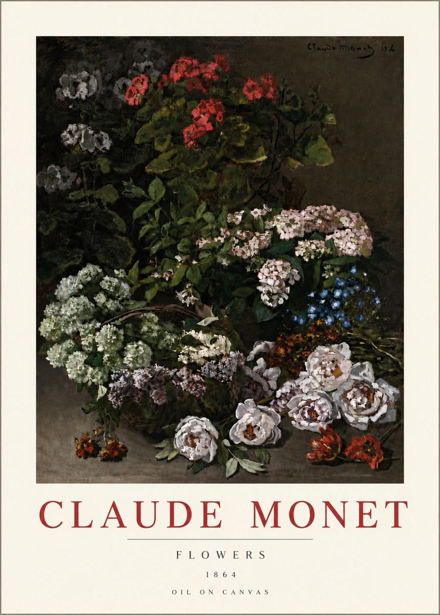 Monet Flowers No6 - Poster