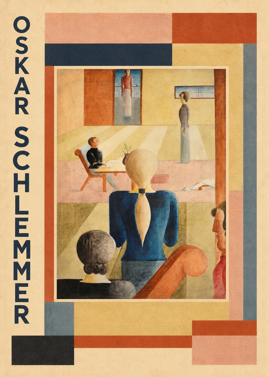 Oskar Schlemmer Composition with Figures No2 - Poster