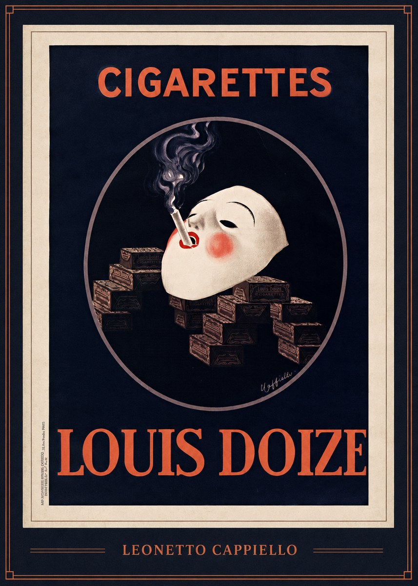 Leonetto Cappiello Cigarettes Louis Doize No1 - Poster