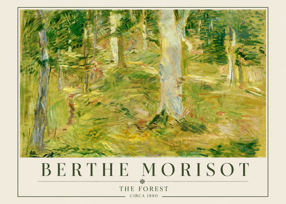 Berthe Morisot The Forest No4 - Poster