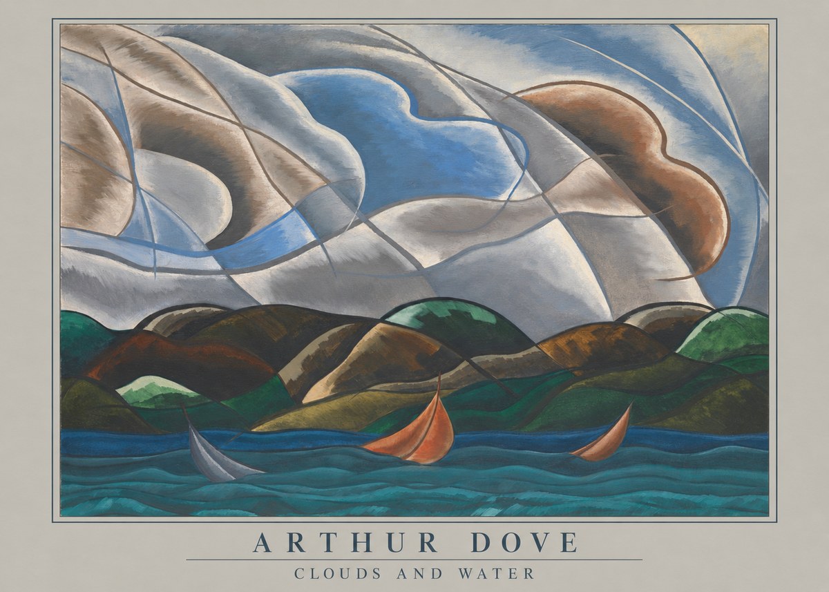 Arthur Dove Clouds and Water No4 - Poster
