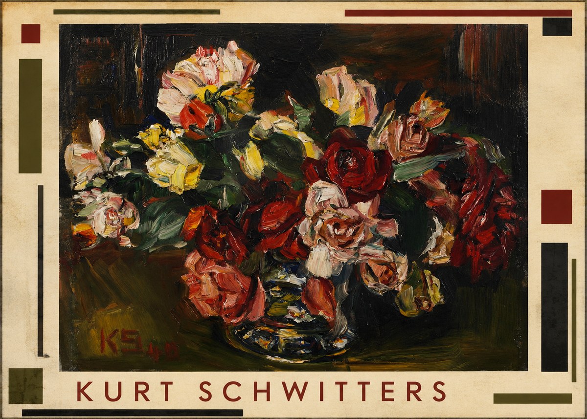 Kurt Schwitters Flower Still Life No1 - Poster