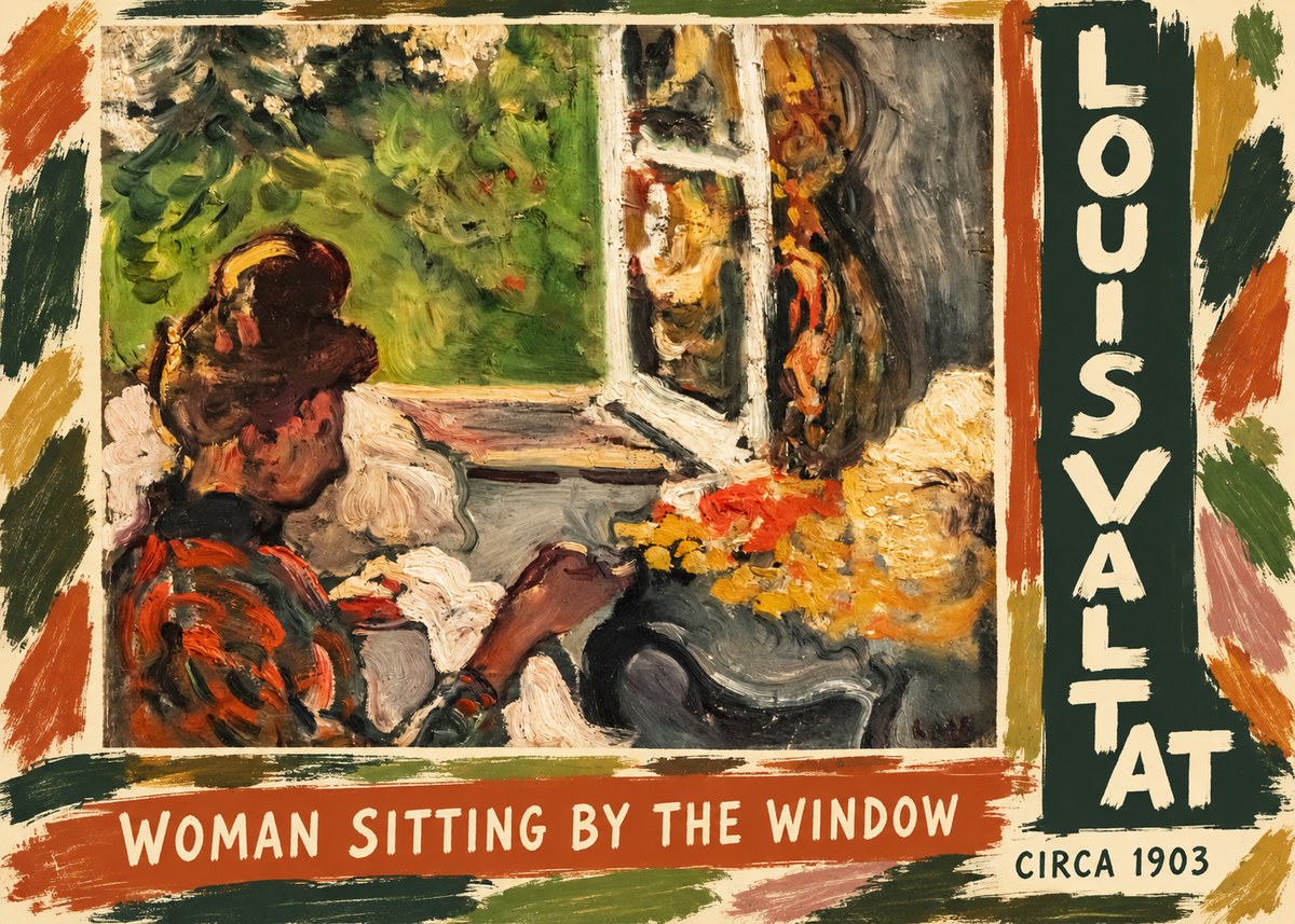 Louis Valtat Woman Sitting by the Window No5 - Poster