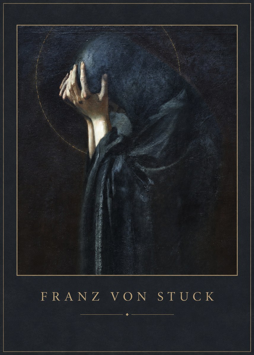 Franz von Stuck The Mourner No1 - Poster