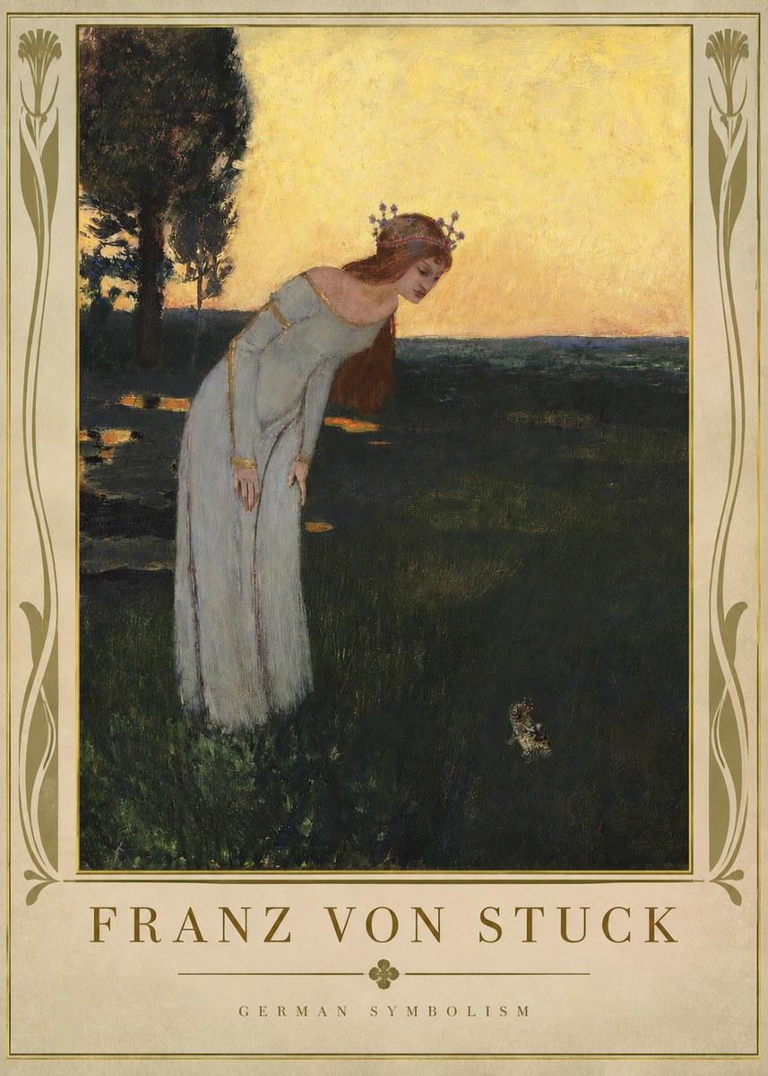 Franz von Stuck Princess and Frog No2 - Poster