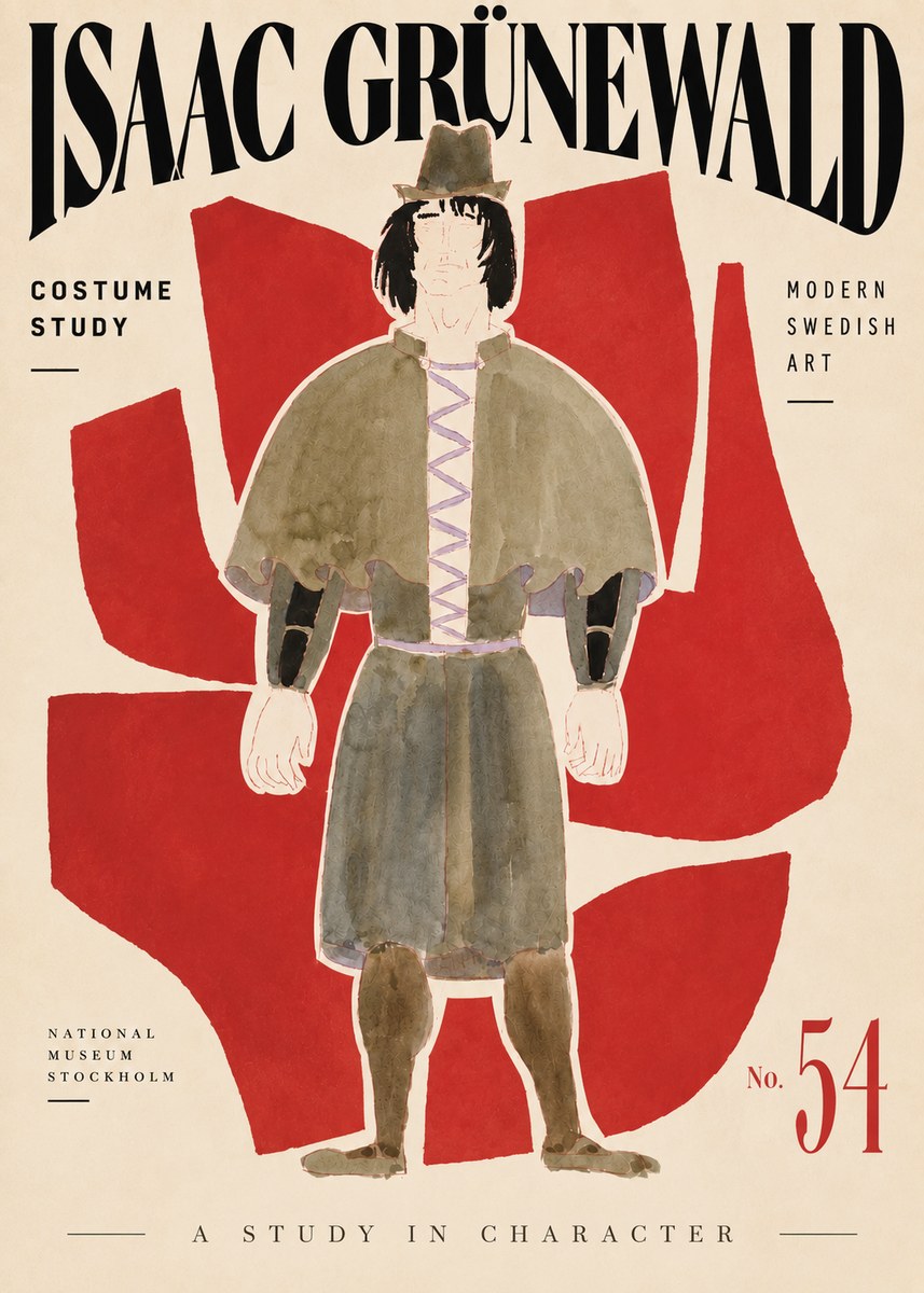 Isaac Grünewald Costume Study V No4 - Poster