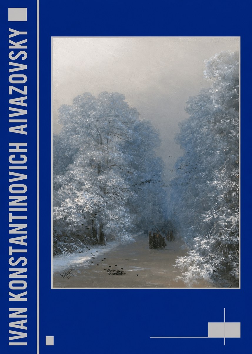 Ivan Konstantinovich Aivazovsky Winter Forest No2 - Poster